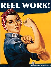 Rosie the Riveter supports Reel Work